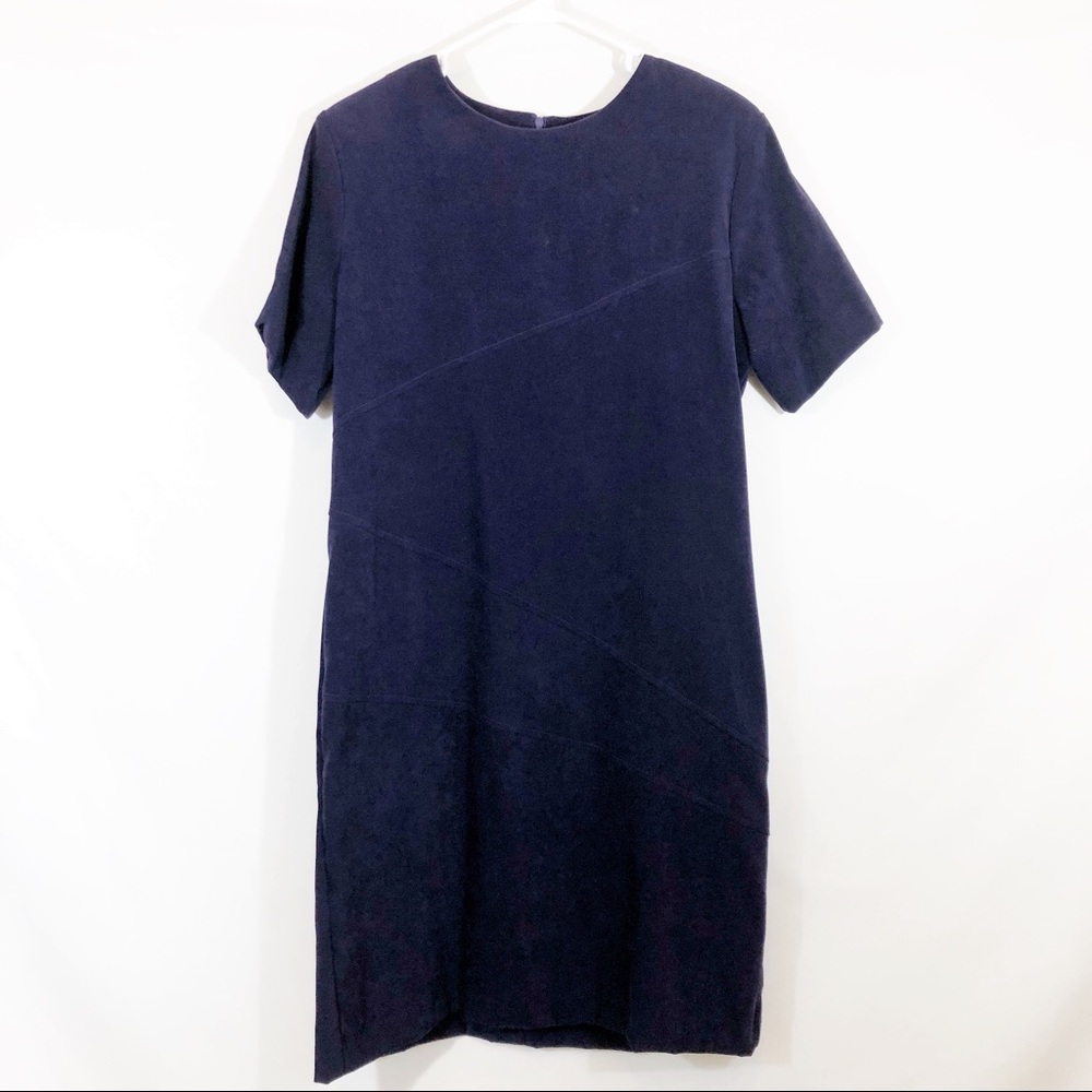 R & K ORIGINALS FAUX SUEDE SHIFT DRESS - SZ 12